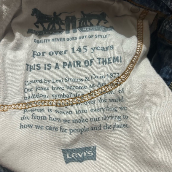 Levi's 559 Jeans Relaxed Straight Fit Ocean Blue Wash 100% cotton W31 L34 - Picture 3 of 7